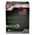 Venom Steel Latex Disposable Gloves, 13 mil Palm Thickness, Latex, Powder-Free, OneSize VEN6025